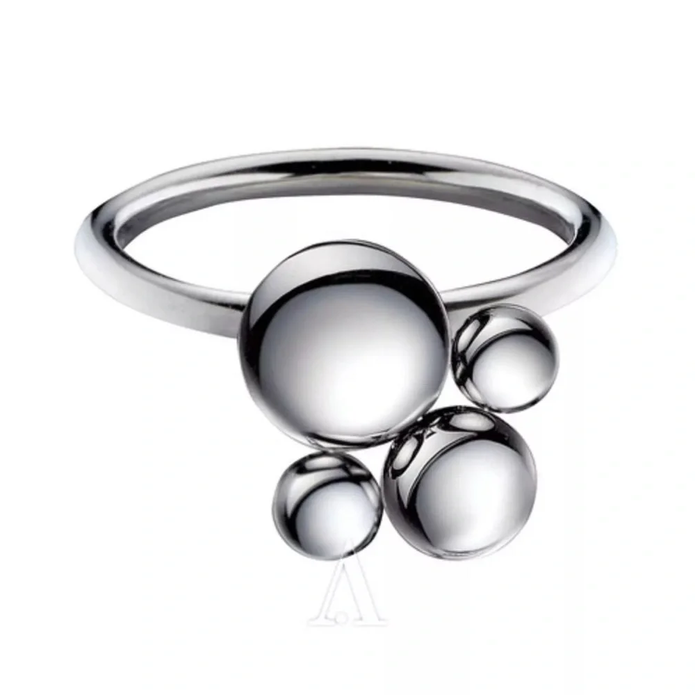 NWT CALVIN KLEIN SILVER SPIN RING SIZE 8